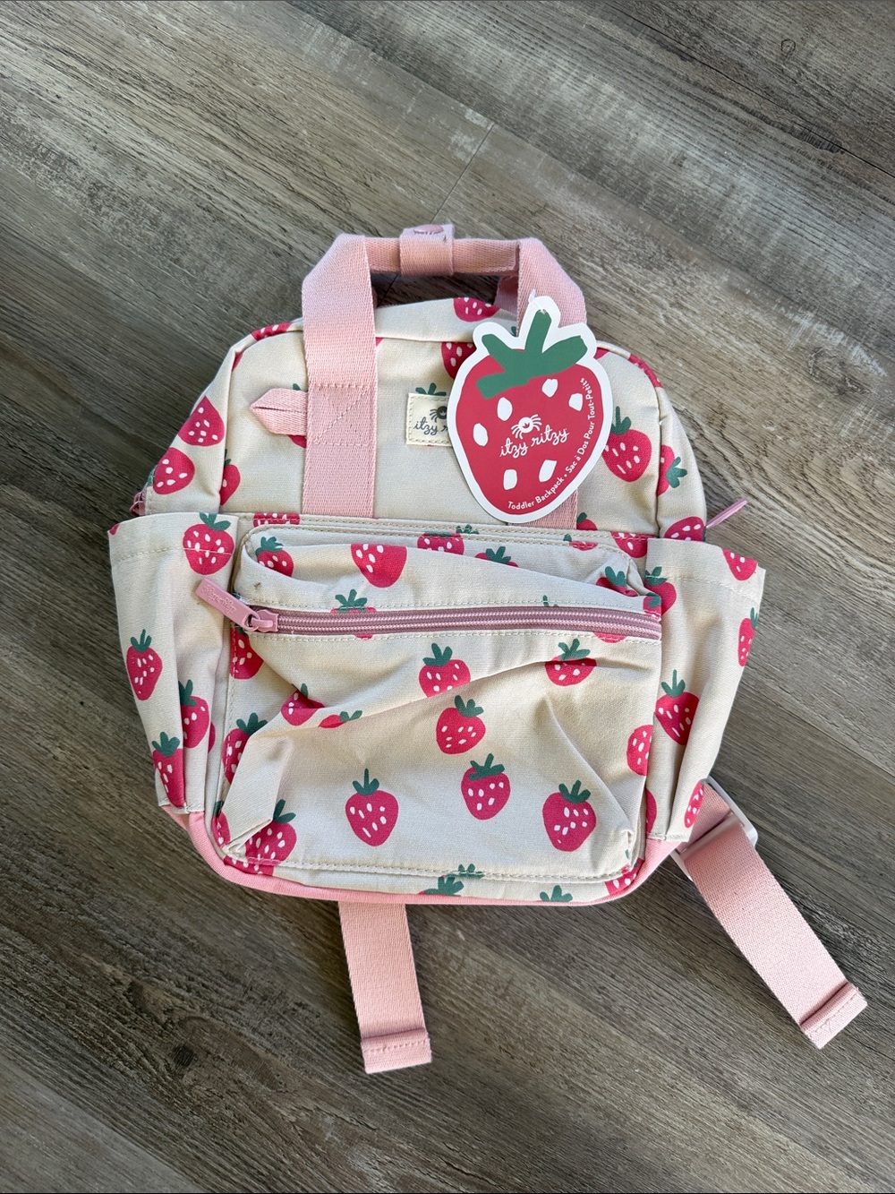 Itzy Ritzy | Itzy Bitzy Bag Toddler Strawberry Print Backpack